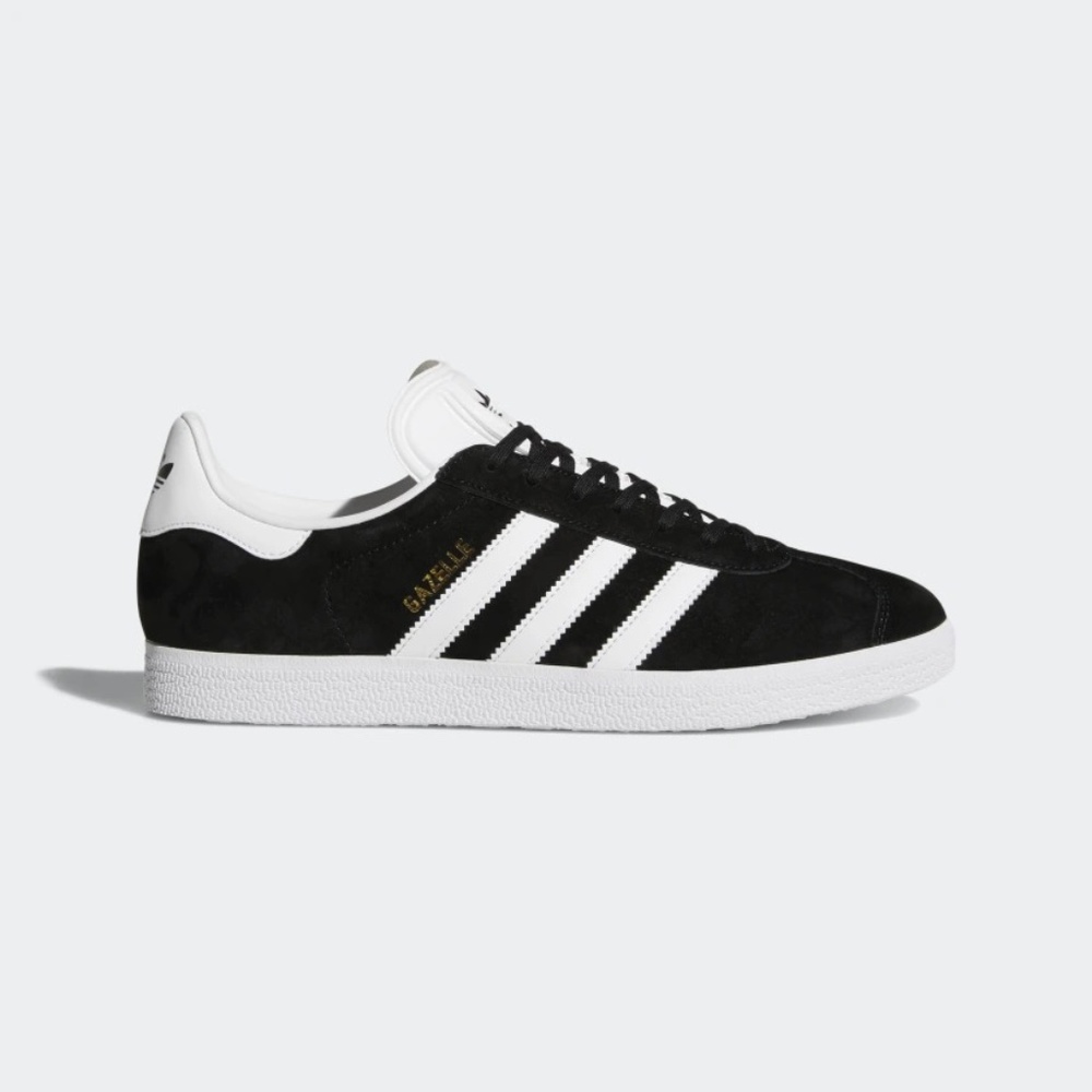 ADIDAS Gazelle Black White Sneakers Shoes 7 NEW